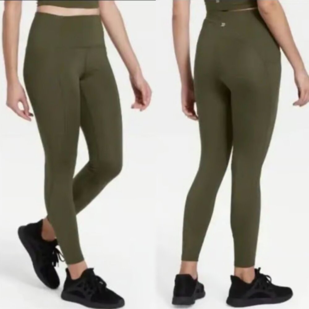 All in Motion Green Active Soft Leggings High Rise (L)